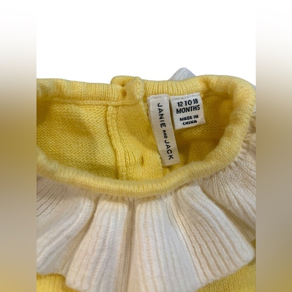 Baby Cable Knit Ruffle Collar Romper 12-18m - Picture 4 of 6